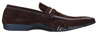 Galax GH052 - Ανδρικά Καφέ Δερμάτινα Παπούτσια Slip On από Σουέτ, Έξυπνα, Casual, Μέγεθος 5, 6, 7, 8, 9, 10, 11