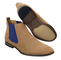 Ανδρικά Ιταλικά Σουέτ Μπότες Slip On από την Desert Chelsea, Έξυπνες και Καθημερινές Μπότες