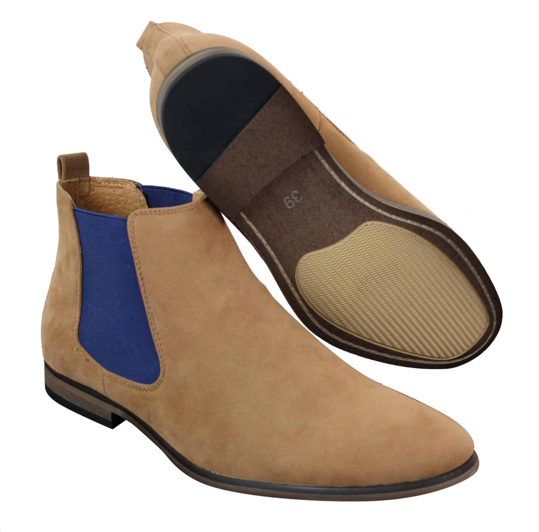 Ανδρικά Ιταλικά Σουέτ Μπότες Slip On από την Desert Chelsea, Έξυπνες και Καθημερινές Μπότες