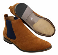 Ανδρικά Ιταλικά Σουέτ Μπότες Slip On από την Desert Chelsea, Έξυπνες και Καθημερινές Μπότες