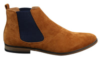 Ανδρικά Ιταλικά Σουέτ Μπότες Slip On από την Desert Chelsea, Έξυπνες και Καθημερινές Μπότες