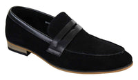 Ανδρικά σουέτ μοκασίνια με slip-on, κομψά, casual, ιταλικά επώνυμα παπούτσια