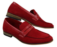 Ανδρικά σουέτ μοκασίνια με slip-on, κομψά, casual, ιταλικά επώνυμα παπούτσια