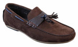 Ανδρικά Slip-on Δερμάτινα Παπούτσια Οδήγησης με Εσωτερική Πόρπη PU, Σατέν, Έξυπνα, Casual Loafers