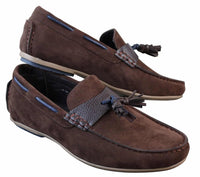 Ανδρικά Slip-on Δερμάτινα Παπούτσια Οδήγησης με Εσωτερική Πόρπη PU, Σατέν, Έξυπνα, Casual Loafers