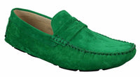 Ανδρικά Slip On Δερμάτινα Παπούτσια Μοκασίνια από Σουέτ, Έξυπνα Καθημερινά, Καφέ Μπεζ