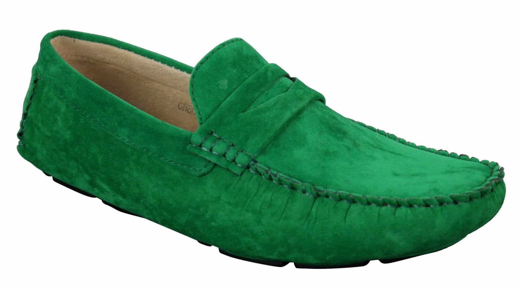 Ανδρικά Slip On Δερμάτινα Παπούτσια Μοκασίνια από Σουέτ, Έξυπνα Καθημερινά, Καφέ Μπεζ