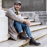 Glasgow GTX C2 - Ανδρικά Καφέ Δερμάτινα Μπότες με Δέσιμο στον Αστραγάλο