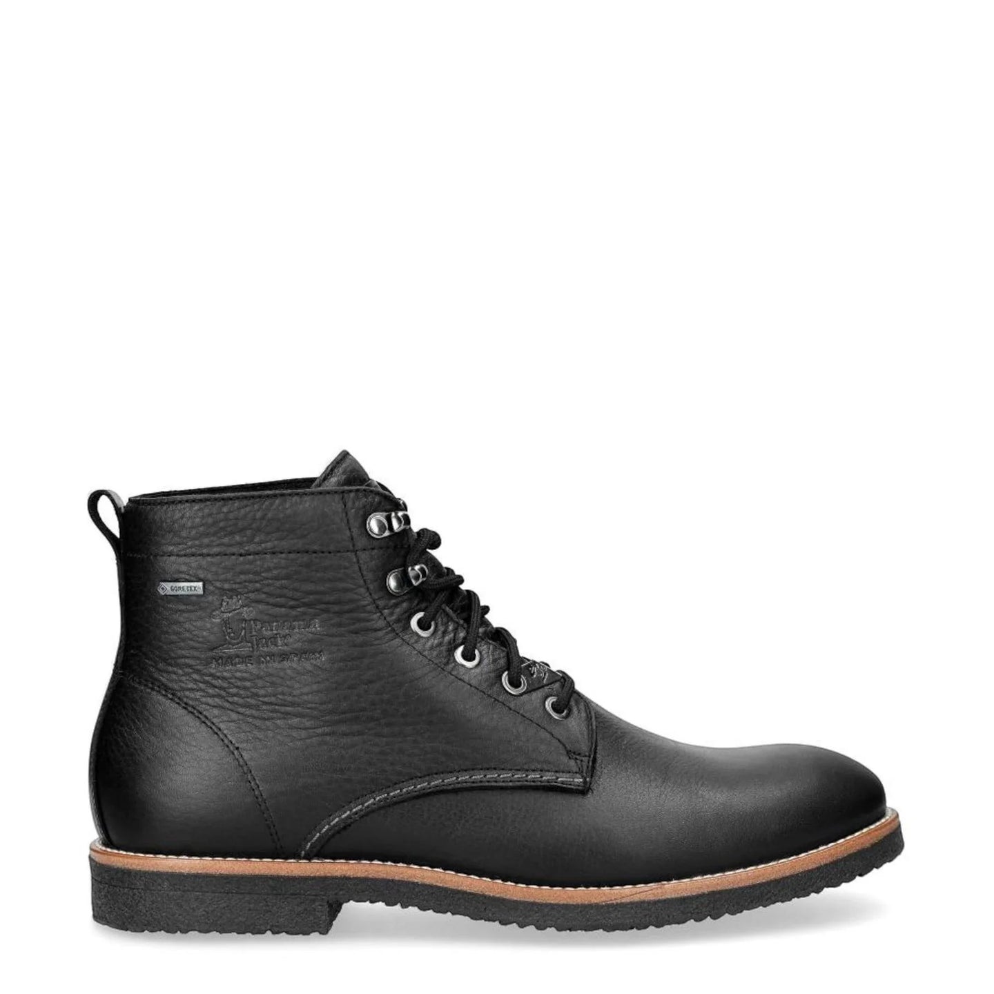 Glasgow GTX C3 - Ανδρικά Μαύρα Αδιάβροχα Δερμάτινα Μπότες Αστραγάλου