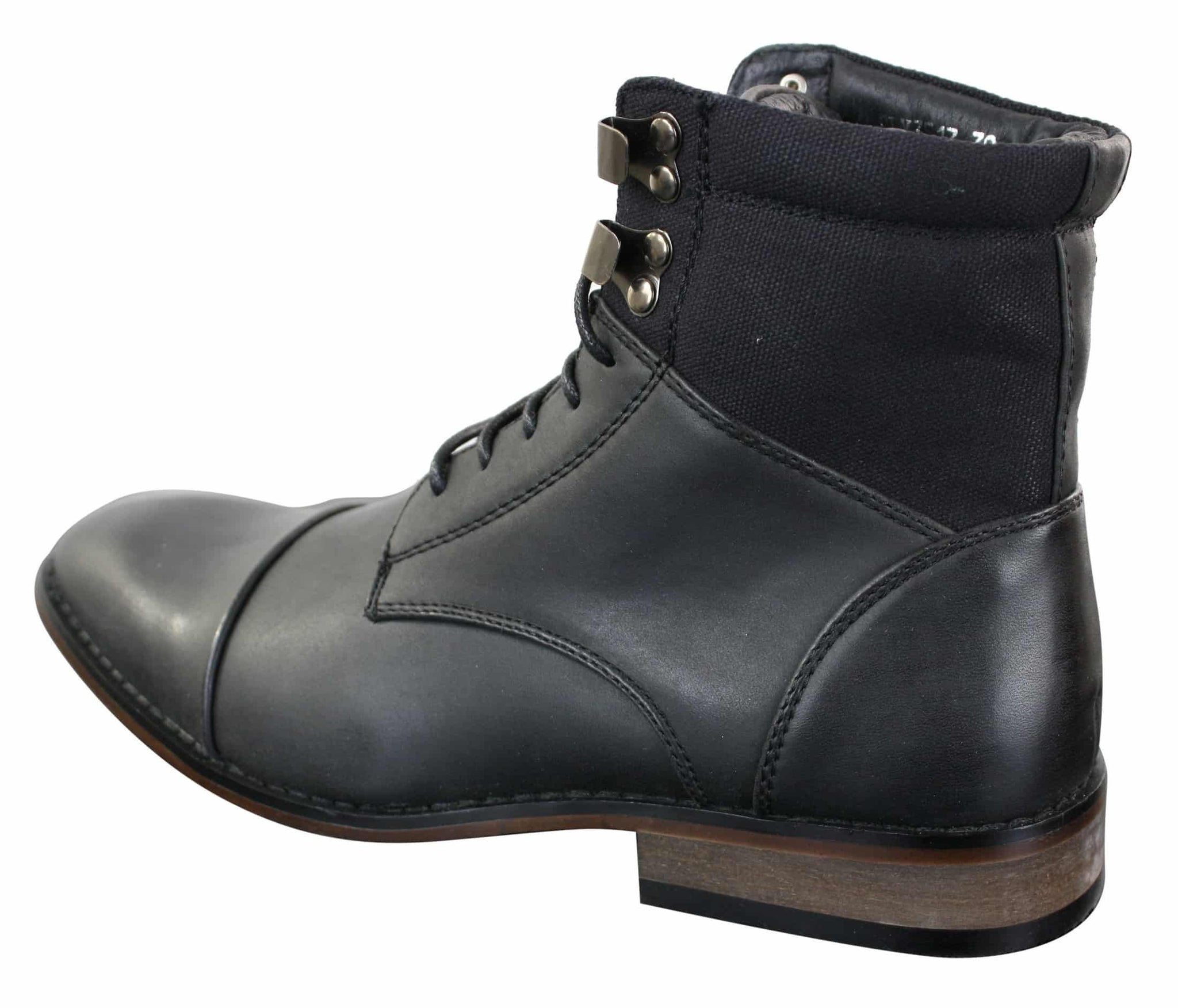 Galax GLX3517 Ανδρικά Μπότες Αστραγάλου Στενής Γραμμής Vintage Retro Sherlock με Δαντέλα και Έξυπνες Καθημερινές Δερμάτινες μπότες