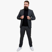 Happy Gentleman GRINGO Γκρι Μάλλινο Κοστούμι 3 Τεμαχίων
