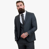 Happy Gentleman GRINGO Γκρι Μάλλινο Κοστούμι 3 Τεμαχίων
