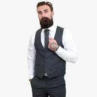 Happy Gentleman GRINGO Γκρι Μάλλινο Κοστούμι 3 Τεμαχίων