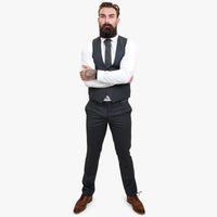 Happy Gentleman GRINGO Γκρι Μάλλινο Κοστούμι 3 Τεμαχίων