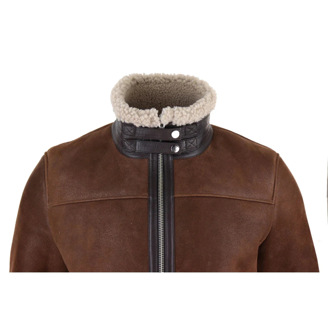 Ανδρικό μπουφάν Sherling Sheepskin Zip Pilot Flying Jacket WW2