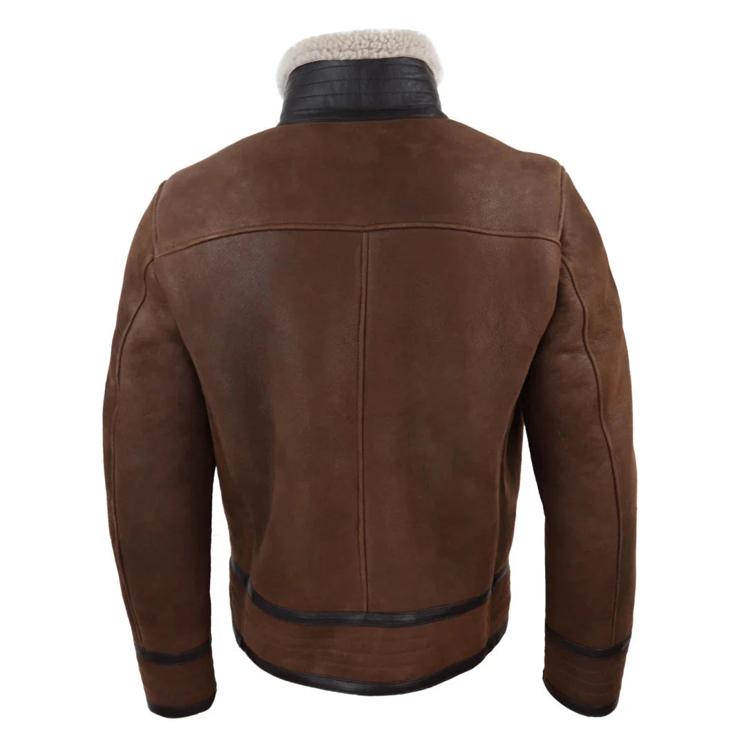 Ανδρικό μπουφάν Sherling Sheepskin Zip Pilot Flying Jacket WW2