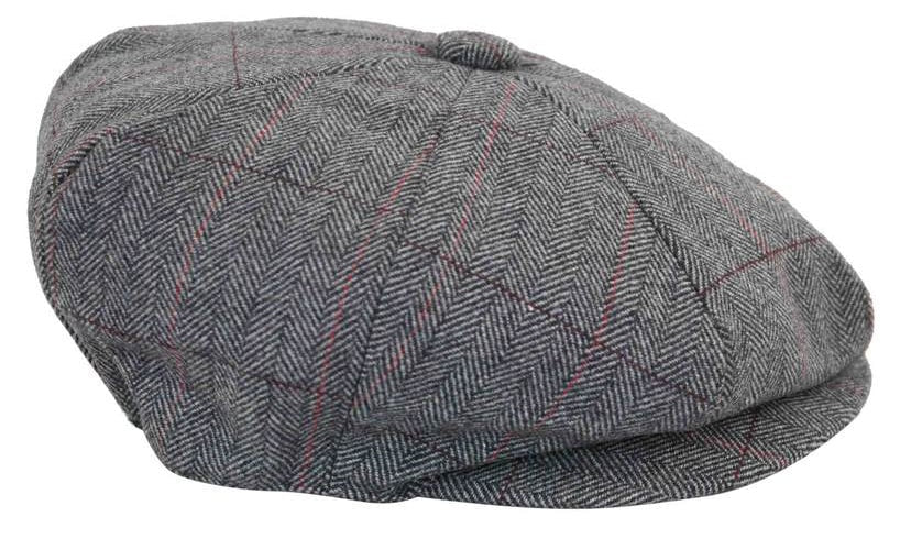 Ανδρικό καπέλο Peaky Blinders με καρό τουίντ