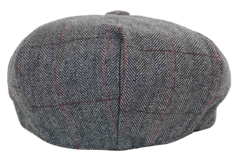 Ανδρικό καπέλο Peaky Blinders με καρό τουίντ