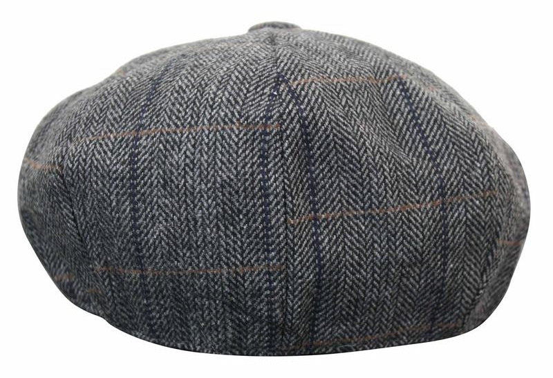 Ανδρικό καπέλο Peaky Blinders με καρό τουίντ