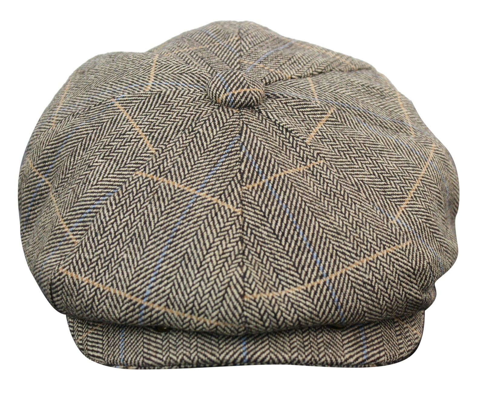 Ανδρικό καπέλο Peaky Blinders με καρό τουίντ