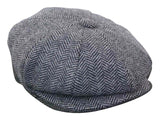 HT6316 - Ανδρικό Καπέλο Peaky Blinders από τουίντ ψαροκόκαλο