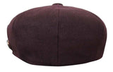 HT6363 - Ανδρικό Vintage Tweed Καπέλο Newsboy Peaky Blinders - Καφέ/Κρασί