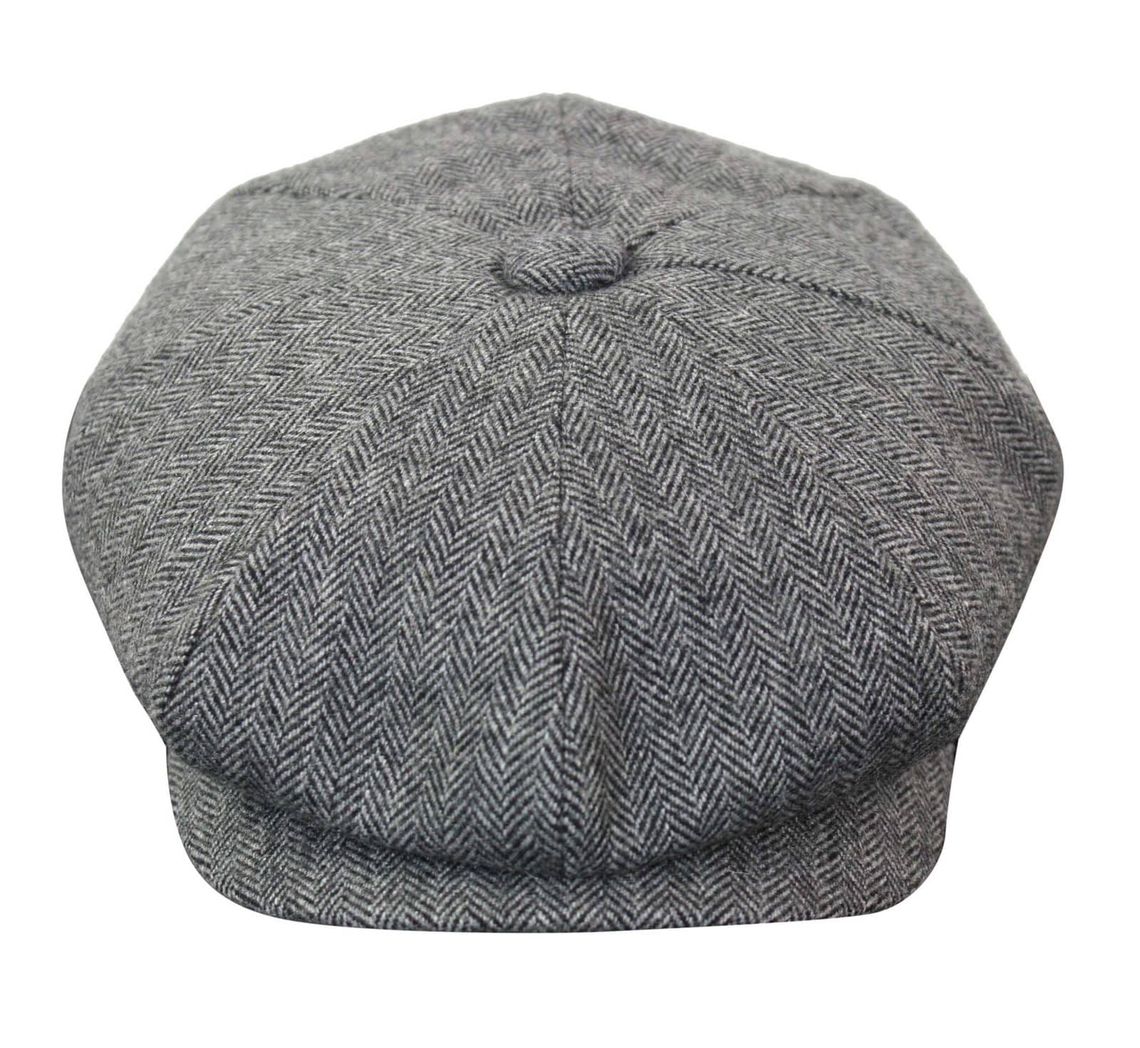 HT6364 - Ανδρικό Καπέλο Newsboy Peaky Blinders από τουίντ ψαροκόκαλο