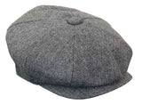 HT6364 - Ανδρικό Καπέλο Newsboy Peaky Blinders από τουίντ ψαροκόκαλο