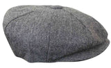 HT6364 - Ανδρικό Καπέλο Newsboy Peaky Blinders από τουίντ ψαροκόκαλο
