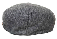 HT6364 - Ανδρικό Καπέλο Newsboy Peaky Blinders από τουίντ ψαροκόκαλο