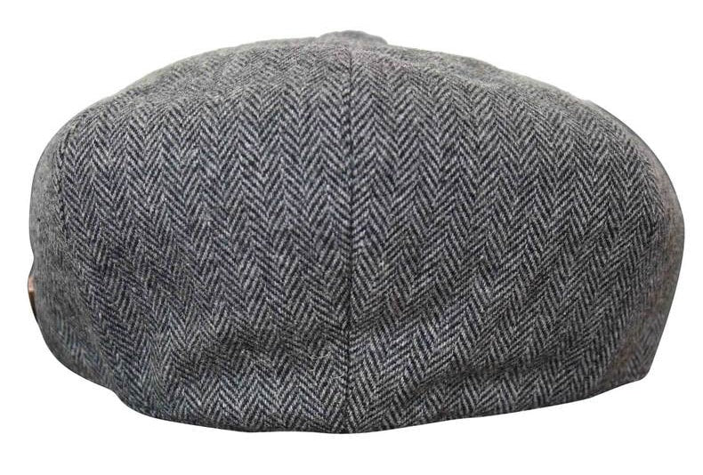 HT6364 - Ανδρικό Καπέλο Newsboy Peaky Blinders από τουίντ ψαροκόκαλο