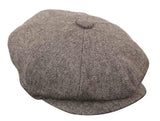 HT6364 - Ανδρικό Καπέλο Newsboy Peaky Blinders από τουίντ ψαροκόκαλο