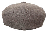 HT6364 - Ανδρικό Καπέλο Newsboy Peaky Blinders από τουίντ ψαροκόκαλο
