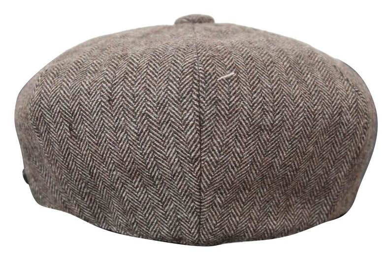 HT6364 - Ανδρικό Καπέλο Newsboy Peaky Blinders από τουίντ ψαροκόκαλο