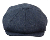 HT6364 - Ανδρικό Καπέλο Newsboy Peaky Blinders από τουίντ ψαροκόκαλο