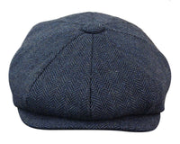 HT6364 - Ανδρικό Καπέλο Newsboy Peaky Blinders από τουίντ ψαροκόκαλο