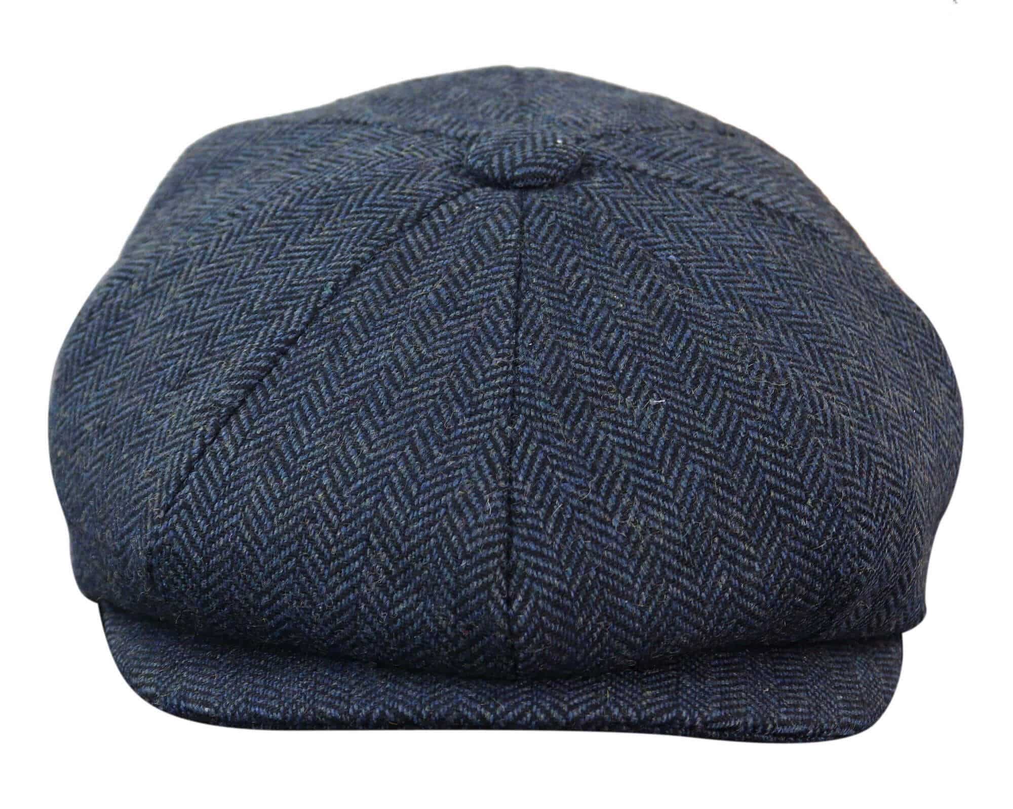 HT6364 - Ανδρικό Καπέλο Newsboy Peaky Blinders από τουίντ ψαροκόκαλο