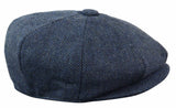 HT6364 - Ανδρικό Καπέλο Newsboy Peaky Blinders από τουίντ ψαροκόκαλο