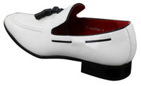 Ανδρικά Slip-On Loafers με γυαλιστερό λουστρίνι και φούντα, δερμάτινα, smart casual παπούτσια