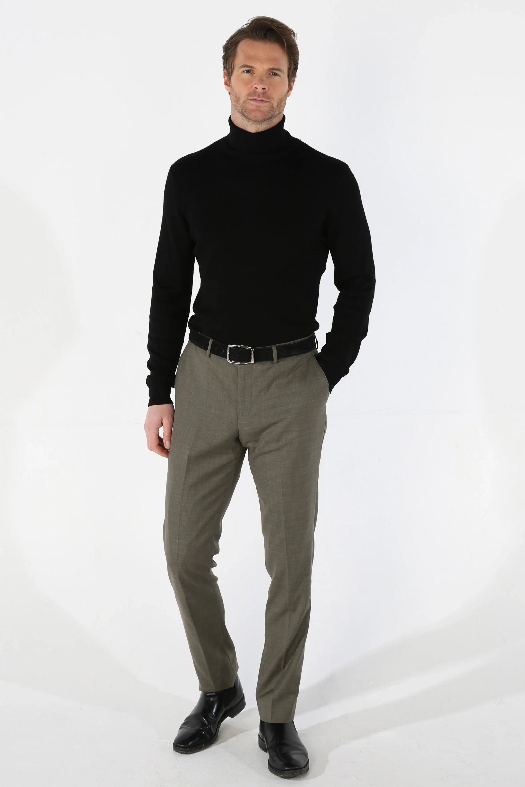 Ανδρικό κοστούμι Kurt Sage Green, 3 τεμαχίων, με ραφές και εφαρμογή, για καλοκαιρινούς γάμους