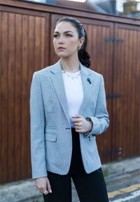 Γυναικείο μπεζ σακάκι από τουίντ, μάλλινο κλασικό μπουφάν κυνηγιού, vintage, δεκαετία του 1920, ρετρό