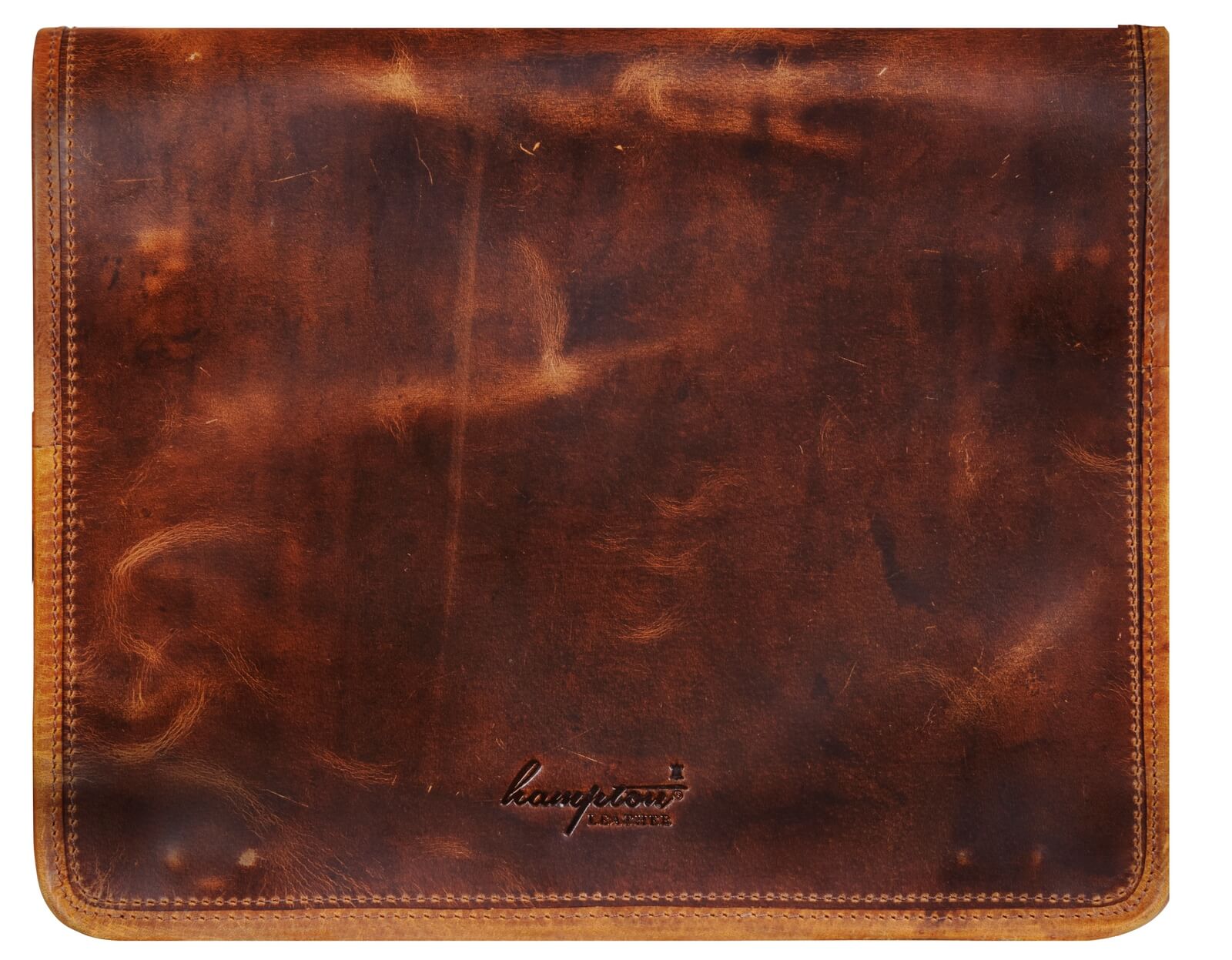 Τσάντα Ταχυδρόμου για Laptop από Γνήσιο Δέρμα - Έως 15" - Καφέ