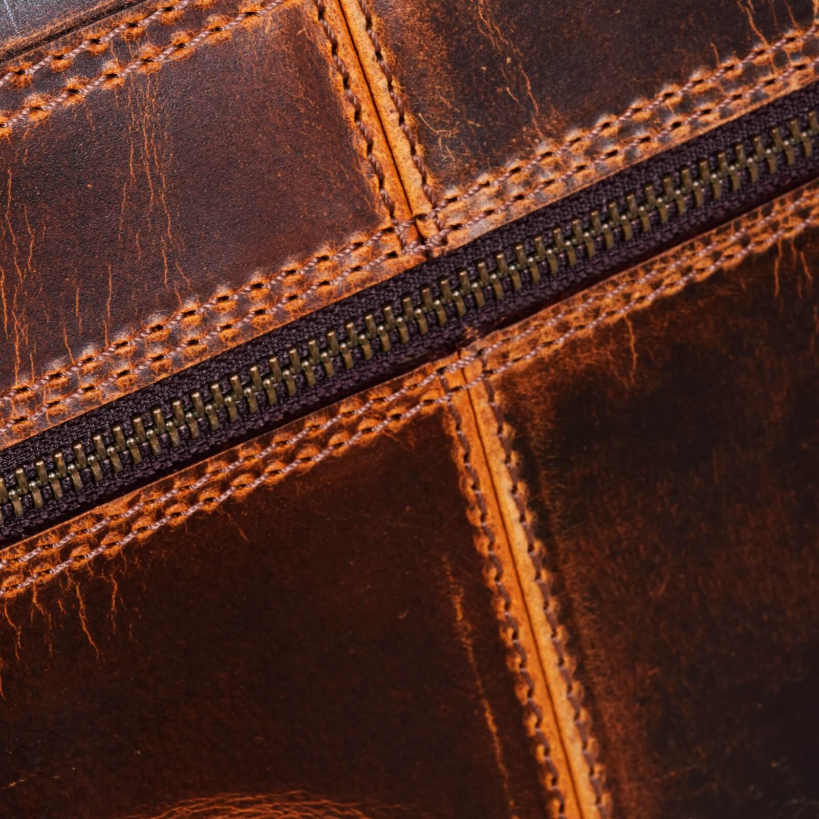 Τσάντα Ταχυδρόμου για Laptop από Γνήσιο Δέρμα - Έως 15" - Καφέ