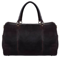 Γνήσια Δερμάτινη Vintage Τσάντα Ταξιδιού - Καφέ