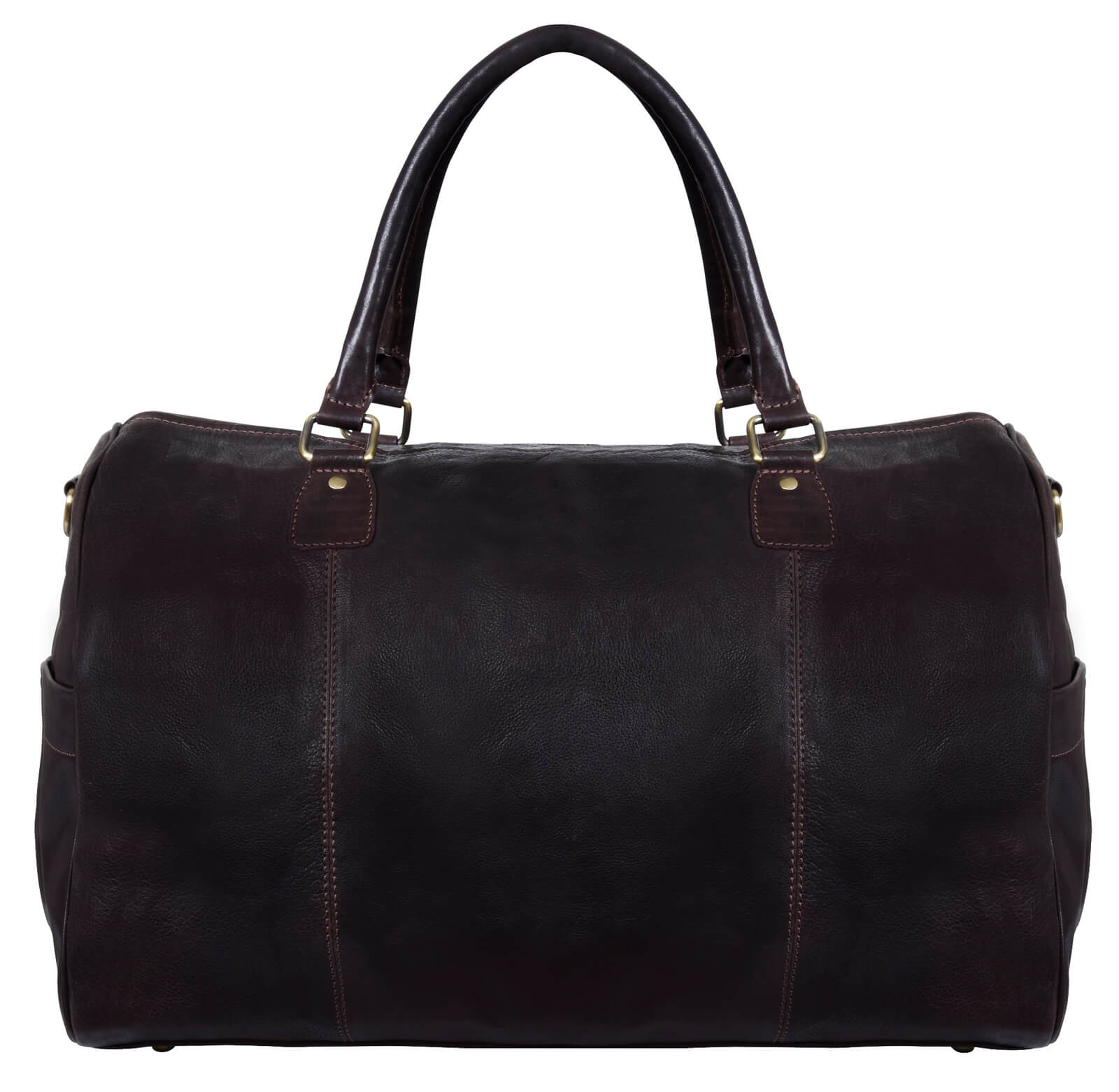 Γνήσια Δερμάτινη Vintage Τσάντα Ταξιδιού - Καφέ