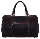 Γνήσια Δερμάτινη Vintage Τσάντα Ταξιδιού - Καφέ