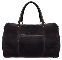 Γνήσια Δερμάτινη Vintage Τσάντα Ταξιδιού - Καφέ