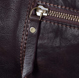 Γνήσια Δερμάτινη Vintage Τσάντα Ταξιδιού - Καφέ