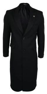 Σύγκριση Χρωμάτων Ανδρικό Μπουφάν Mac Full Lenth Wool Feel Black Δεκαετία του 1920 Blinders