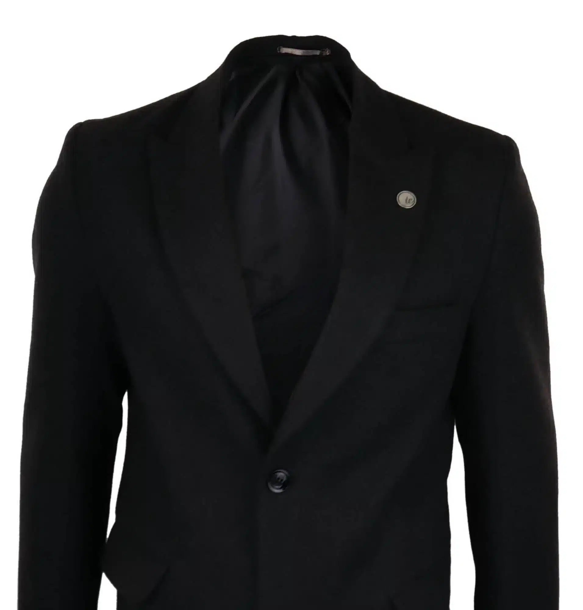 Σύγκριση Χρωμάτων Ανδρικό Μπουφάν Mac Full Lenth Wool Feel Black Δεκαετία του 1920 Blinders